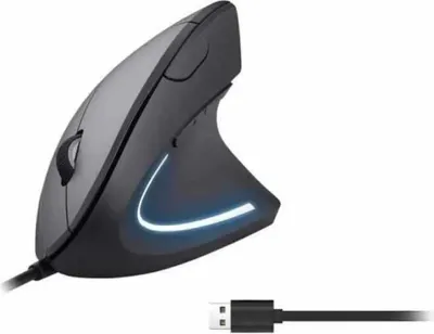 Produktbild von Equip 245119, rechts, Vertikale Ausführung, Optisch, USB Type-A + USB Type-C, 7200 DPI, Schwarz