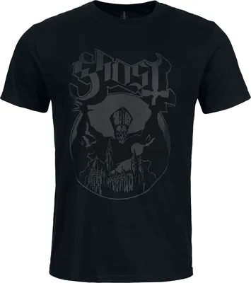 Produktbild von Ghost T-Shirt Uni Logo schwarz 4XL