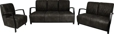 Produktbild von home24 Polstergarnitur (3-2-1) - Antiklederlook