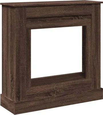 Zdjęcie produktu dla vidaXL Obudowa kominka brązowy dąb 90x30x90 cm materiał drewnopochodny