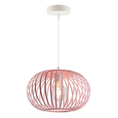 Produktbild von Olucia - LIEVE - Pendelleuchte für Kinderzimmer - Rosa / Weiß