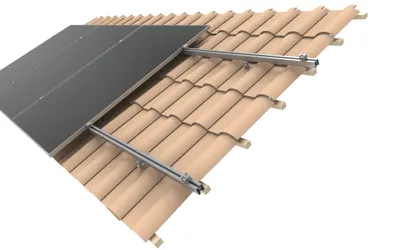 Produktbild von IntelliSolaria Montagesystem Tile Roof Mounting System Vertikal aus Al6005-T5 & SUS304 für Solar Panels