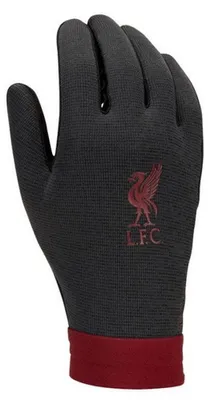 Obrázek produktu pro Liverpool FC - Pánské/dámské unisex Nike - zimní rukavice, Therma-Fit PP3685 (L) (černá/tmavě kouřově šedá/týmová červená)