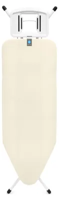 Produktbild von Brabantia Bügelbrett C 124 x 45 cm –Ecru | 100% Fairtrade-Baumwolle | Stabiles g
