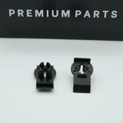 Productafbeelding van 2x Bevestigingsclips voor raammechanisme, reparatieset, voorzijde en achterzijde, geschikt voor BMW E46 en E53