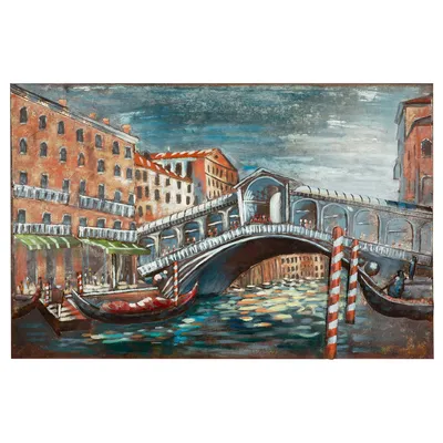 Produktbild von Casablanca by Gilde Bild rechteckig Ponte di Rialto mehrfarbig H. 80 cm, 38506
