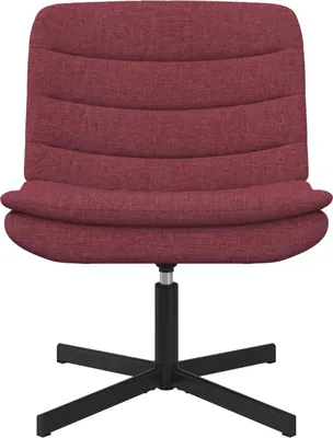 Image de vidaXL Chaise pivotante vin rouge 63 x 75 x 76 cm Tissu