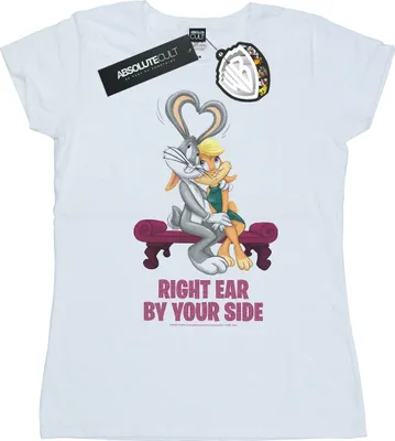 Produktbild von Looney Tunes - "Valentine's Cuddle" T-Shirt für Damen BI27395 (XL) (Weiß)