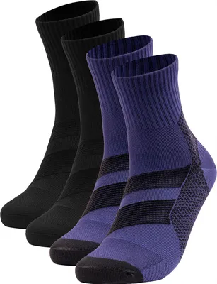 Produktbild von Occulto Herren Fersensporn Sport Kompressionssocken 2er Pack (Modell: Ian) Blk-Blu 43-46