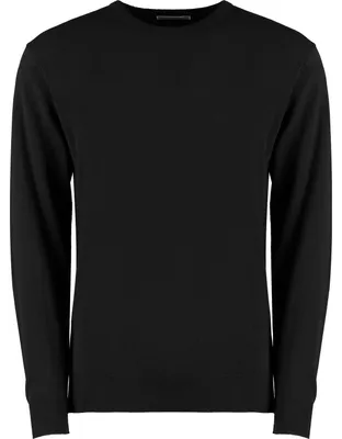 Produktbild von Kustom Kit - "Arundel" Sweatshirt Rundhalsausschnitt für Herren FK2282 (L) (Schwarz)