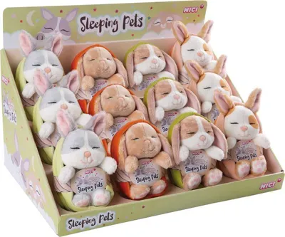 Produktbild von Nici Kuscheltier Sleeping Pets Bunnies Display 48705