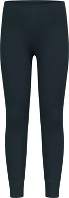 Schwarze Odlo Active Warm Kids Leggings mit elastischem Bund und engen Beinabschlüssen