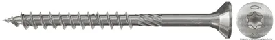 Produktbild von fischer Spanplattenschraube PowerFast 6,0 x 180 Senkkopf nicht rostender Stahl A2 Teilgewinde Innenstern TX, 100 Stück