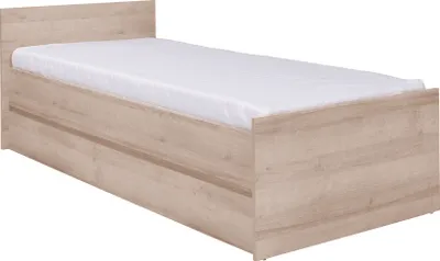 Obrázek produktu pro Jednolůžková postel s roštem 90x200 LIONU - dub sonoma