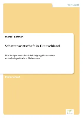 Produktbild von Schattenwirtschaft in Deutschland