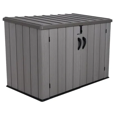 Zdjęcie produktu dla Plastikowy pojemnik na odpady Lifetime jasnobrązowy 109 x 191 x 131 cm (szer. x gł. x wys.)