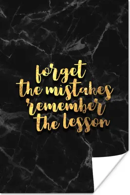 Produktbild von MuchoWow® Poster Zitat - Leben - Gold - Marmor 60x90 cm - Wanddekoration
