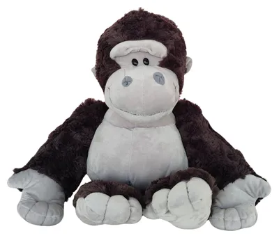 Image de Peluche mascotte peluche gorille gris foncé 22cm