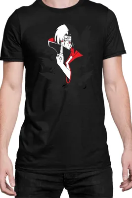 Produktbild von Herren T-Shirt Naruto Itachi Crows, Man 2XL / Schwarz