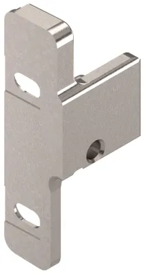 Produktbild von BLUM METABOX Frontbefestigung Zarge N, Schraubversion, links, Zink vernickelt