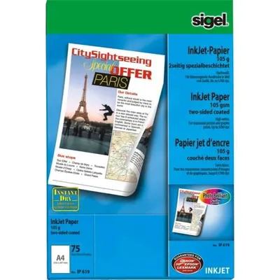 Produktbild von SIGEL IP619 Inkjet Papier Professional, 2-seitig matt, 105 g/m², A4, 75 Blatt