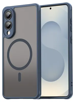 Produktbild von Techsuit – HaloFrost II MagSafe Schutzhülle für Samsung Galaxy S25 Edge – dunkelblau
