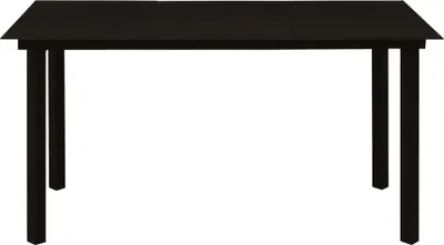 Obrázok produktu pre vidaXL Záhradný jedálenský stôl čierny 150x80x74 cm Oceľ a sklo