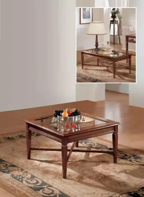 Image de Design Table basse classique Table d'appoint Table de salon Meubles en verre