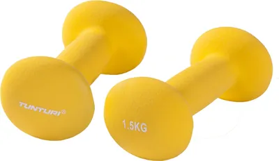 Immagine prodotto di Manubri in neoprene Tunturi da 1,5 kg - Gialli, coppia