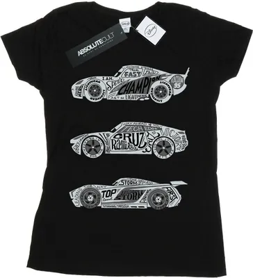 Immagine prodotto di Disney - Maglietta "Cars" da donna BI13953 (XL) (Nero)