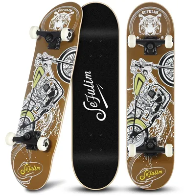 Image de Planche à roulettes avec roues en PU, idéale pour les débutants et les professionnels