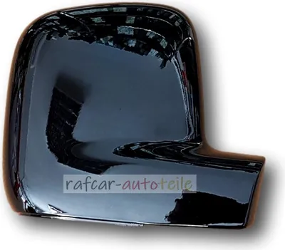 Produktbild von Spiegelkappe Abdeckung Gehäuse lackiert rechts Für VW CADDY VW TRANSPORTER T5 schwarz LC9X