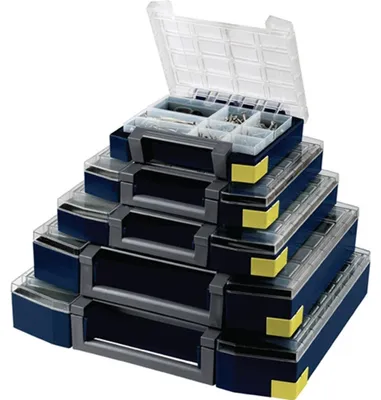 Produktbild von Sortimentskoffer boxxser B354xT323xH55mm 14 Fächer m.Profilraster RAACO