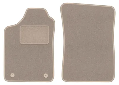 Immagine prodotto di Tappetini anteriori in moquette per Renault 19 1988-1996 (cabrio/hatchback/Seden) – 2 pezzi, beige, su misura – Wielganizator LUX