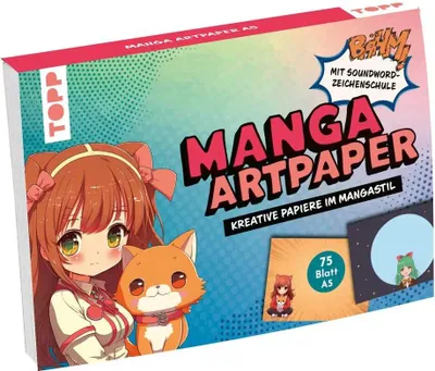 Produktbild von Manga Art Paper in DIN A5. Mit Soundword- Zeichenschule