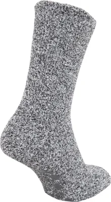 Image de FLOSO Chaussettes pour femmes avec semelle à picots en caoutchouc, chaudes W534 (37-41 EU) (Gris)
