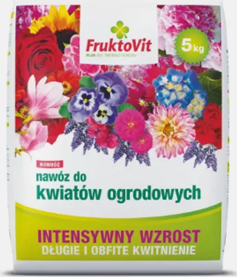 Zdjęcie produktu dla Fruktovit nawóz do kwiatów ogrodowych worek 5kg