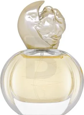 A perfume bottle with a decorative cap.