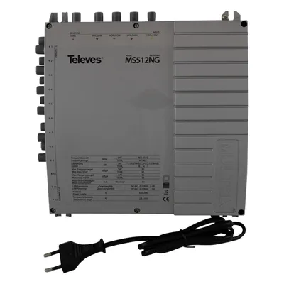 Produktbild von Televes Multischalter 5in12 MS512NG mit terr. Eingang Schaltnetzteil