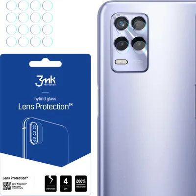 Produktbild von 3mk Hybridglas Lens Protection für Realme 8s 5G Kamera Objektiv Kameralinse 0,16mm 6H (4 Stück)