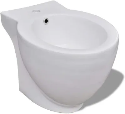 Productafbeelding van Staande Bidet - Keramiek Bidet - Lichaam Reinigen - Elegant Design - 58 x 40 cm - Wit
