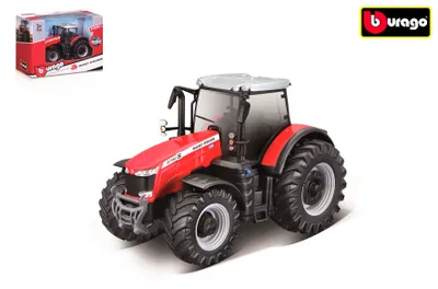 Immagine prodotto di Trattore giocattolo Bburago Massey Ferguson a trazione per inerzia, 10 cm