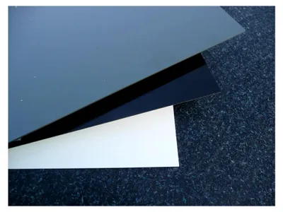 Produktbild von Hart-PVC-Platte, 495 x 495 x 12 mm, grau, RAL 7011