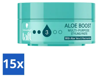 Produktbild von 15 x Taft Aloe Boost Haarpaste - 75 ml - Vorteilspackung - 15 Stücke