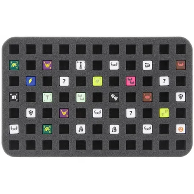 Image de Insert en mousse de 25 mm pour 77 dés Dice Masters (14 mm)
