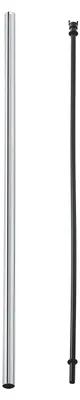 Duschrohr 84 cm Kunststoff Silber für Duschsysteme