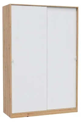Immagine prodotto di Calicosy - Armadio 2 ante scorrevoli effetto legno e bianco H200 cm - ELI