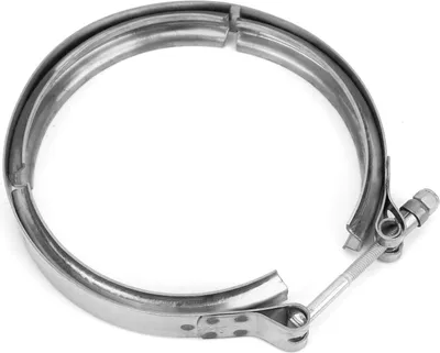 Immagine prodotto di Fascetta a V per turbocompressore 186917, acciaio inox, adatta per Cummins 855 Turbo