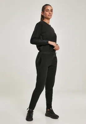 Zdjęcie produktu dla Kombinezon damski Urban Classics Ladies Polar Fleece Jumpsuit, czarny – rozmiar XL