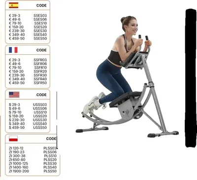 Produktbild von AB Workout Maschine, Krafttrainingsgerät für die Körpermitte, kompaktes Design, langlebige Konstruktion
